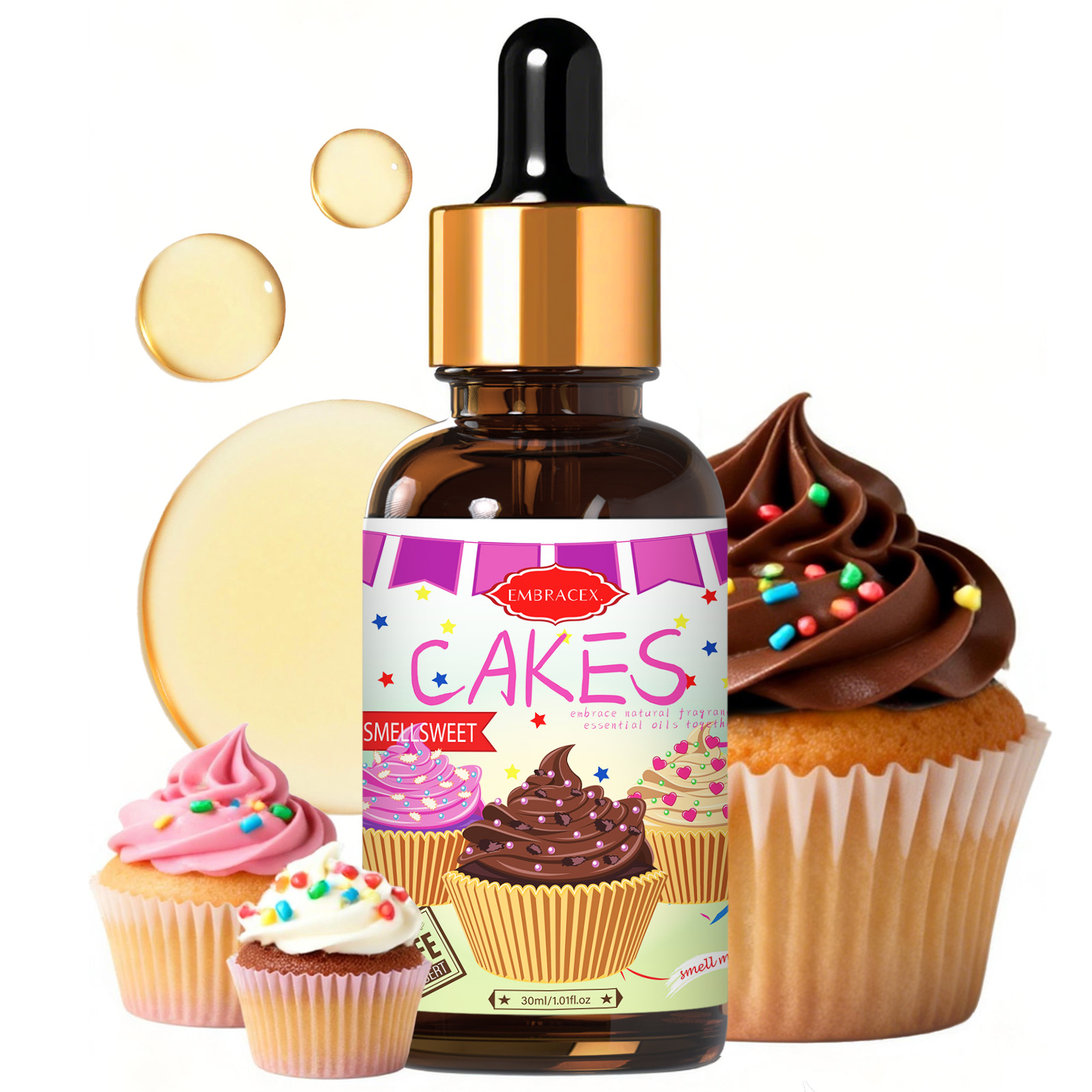 Candle Making Supplies Fragrance Oils - Aceite Aromático de Pastel de 30ml,