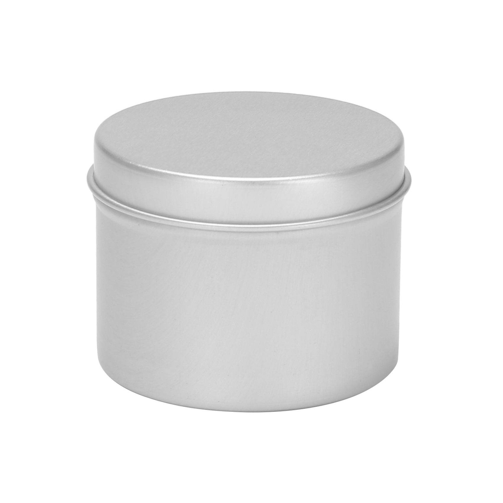 Black Tin Candle - Paquete de 48 Latas Redondas de