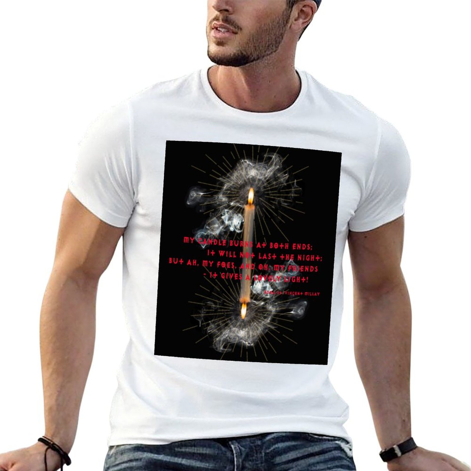 Black Tin Candle - Camiseta Burning The Candle At Both