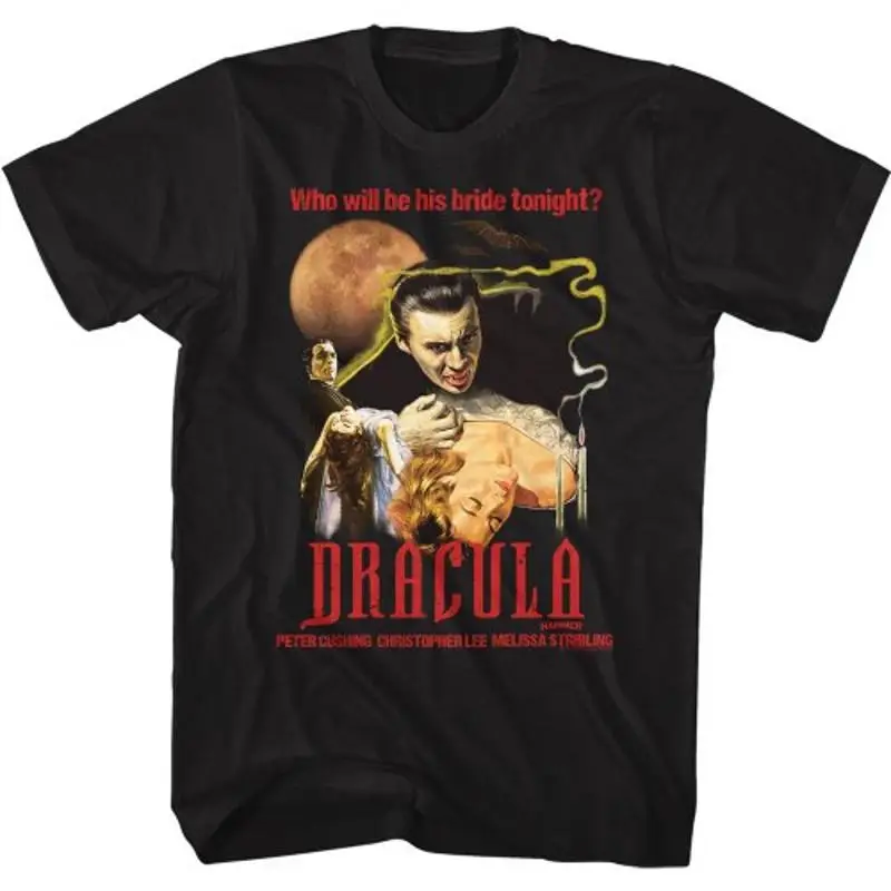 Black Tin Candle - Camiseta negra Hammer Horror Dracula Moon