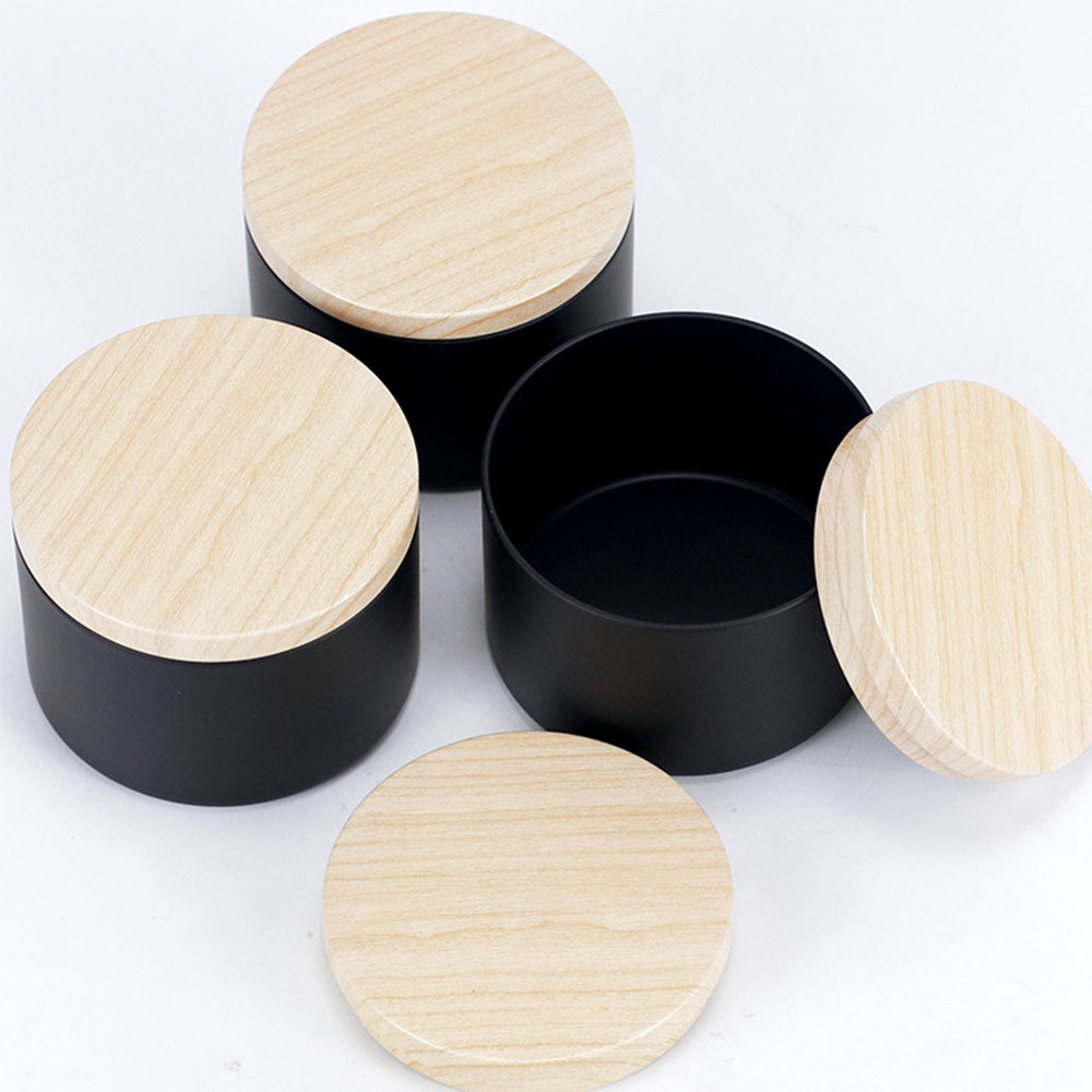 24 tarros de velas negros de 4 - Black Tin Candle reseña y precio