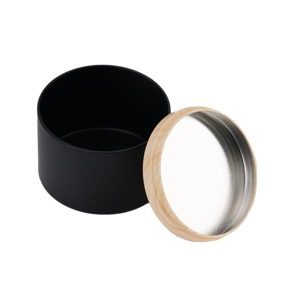 24 tarros de velas negros de 4 - Black Tin Candle reseña y precio