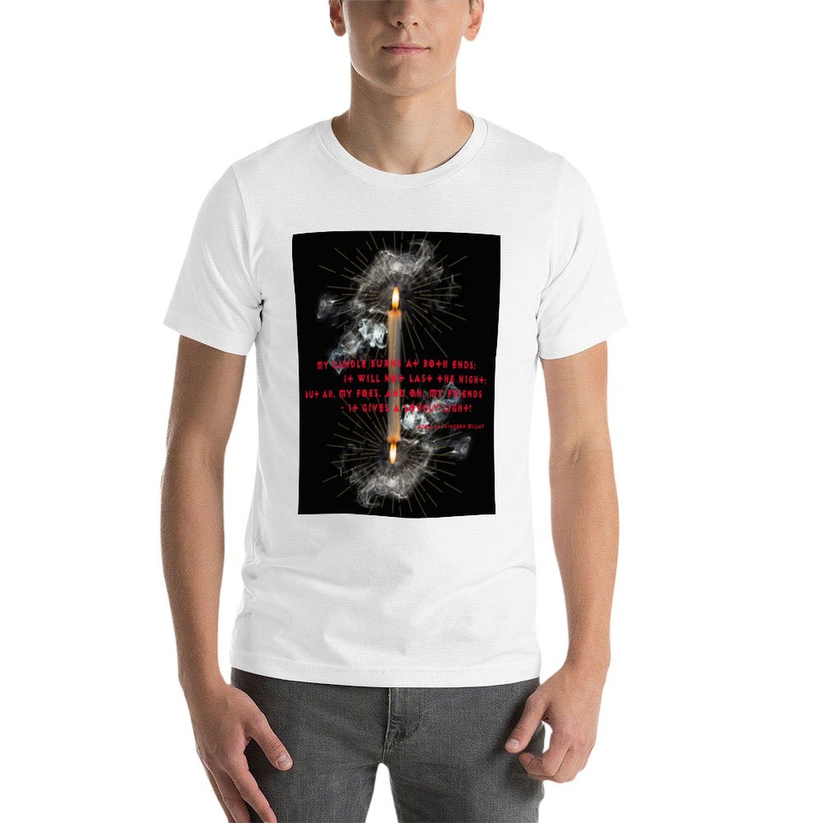 Camiseta Burning The Candle At - Black Tin Candle reseña y precio