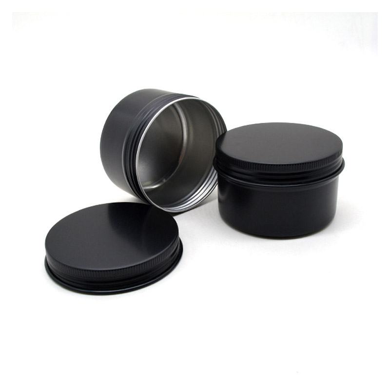 Caja Redonda Vacía de Aluminio - Black Tin Candle reseña y precio