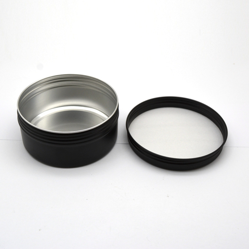 Caja Redonda Vacía de Aluminio - Black Tin Candle reseña y precio