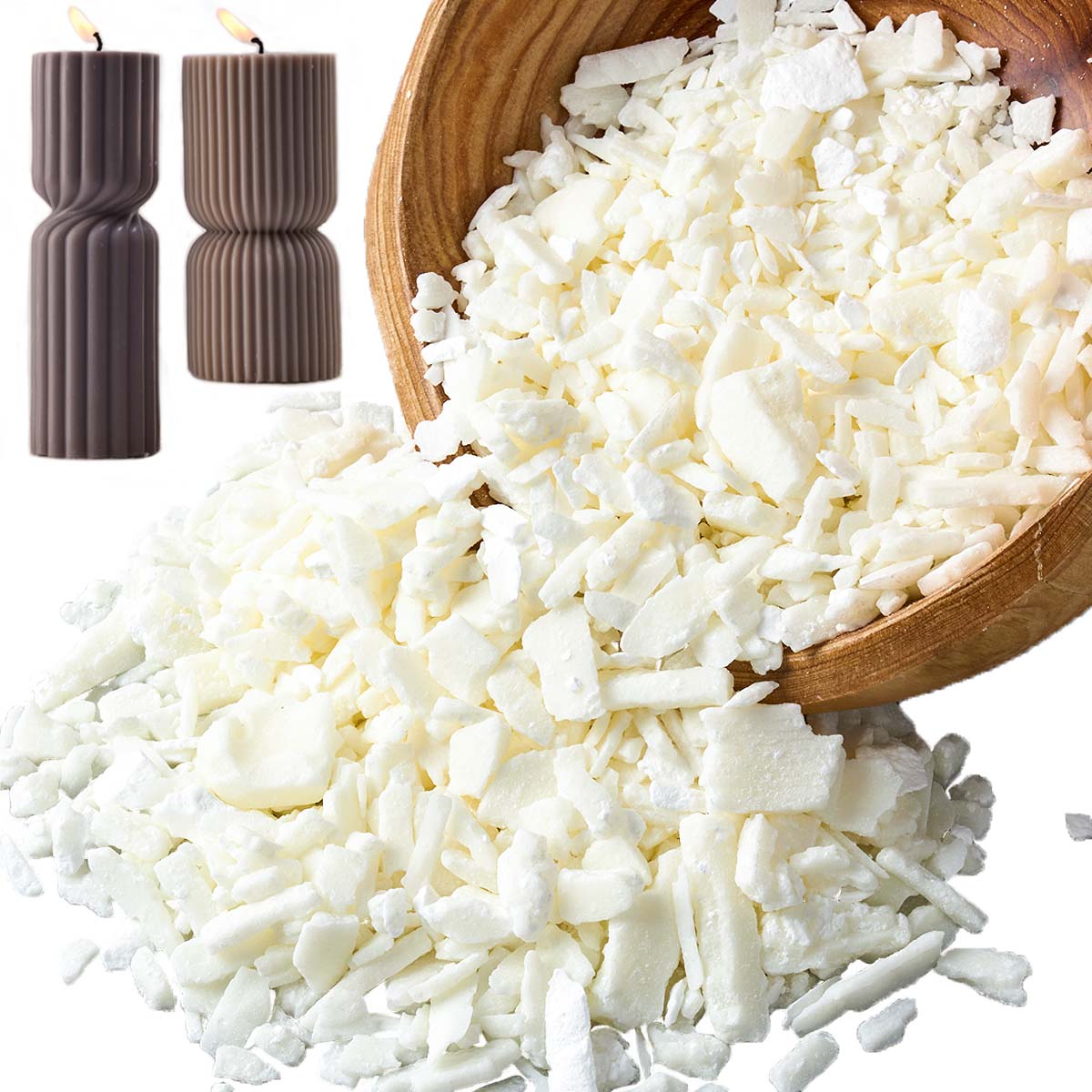 Cera de soja blanca pura de 1  - Candle Making Supplies Online reseña y precio