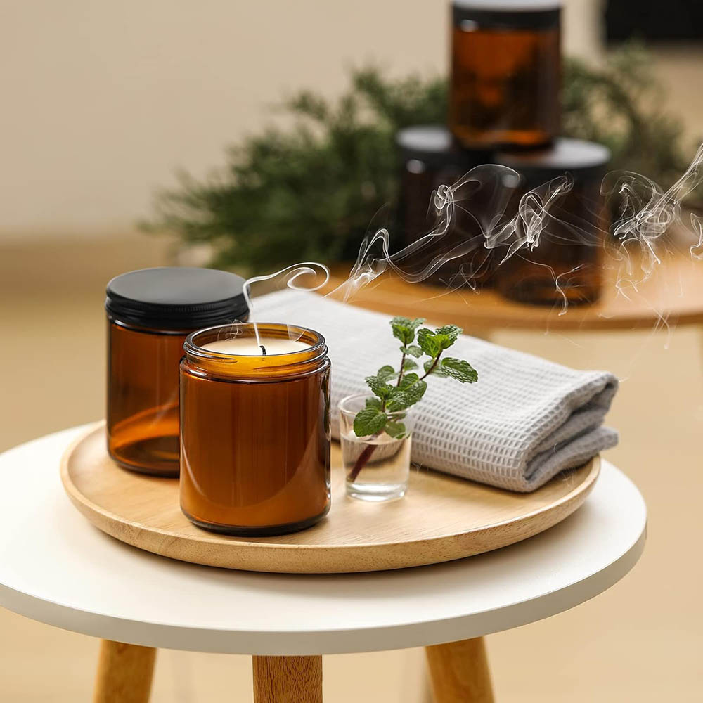 Frascos de Vidrio Ámbar de 8oz - Black Tin Candle reseña y precio