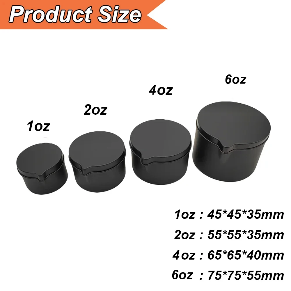12 Uds. Latas de Metal negro p - Black Tin Candle reseña y precio